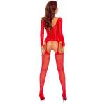 PASSION - BS125 punainen verkkobodystocking