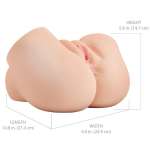 PDX ELITE - BACK THAT ASS UP REALISTIC VIBRATING VAGINA AND ANUS MASTURBATOR
