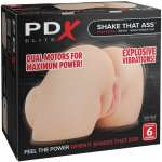 PDX ELITE - SHAKETHAT ASS REALISTIC VAGINA AND ANUS MASTURBATOR WITH VIBRATION