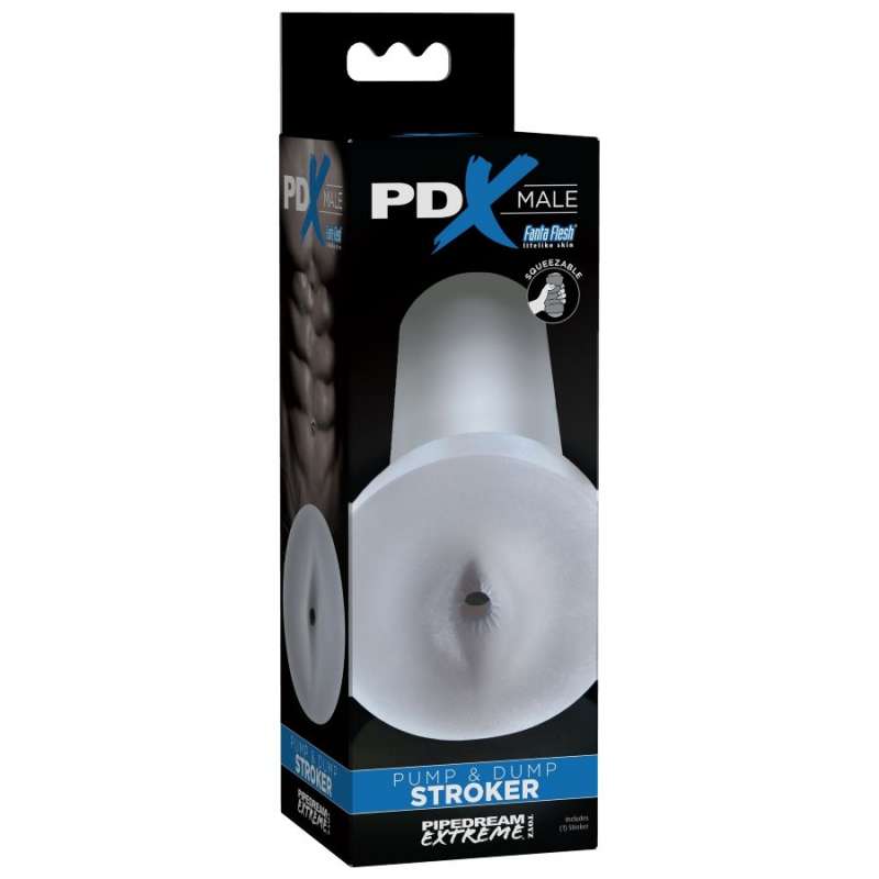 PDX MALE - PUMP AND DUMP STROKER - CLEAR PDX MALE - PUMP AND DUMP STROKER - CLEAR