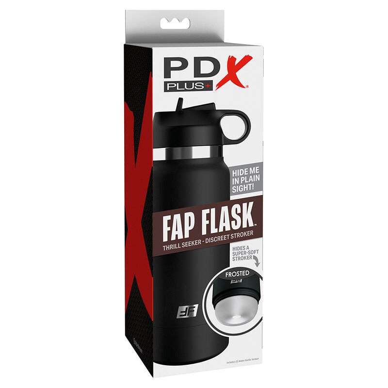 PDX PLUS - FAP FLASK BOTTLE DISCRET STROKER CLEAR MODEL 1 PDX PLUS - FAP FLASK BOTTLE DISCRET STROKER CLEAR MODEL 1