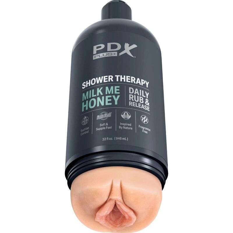 PDX PLUS - STROKER MASTURBATOR DISCREET DESIGN OF MILK ME HONEY SHAMPOO BOTTLE PDX PLUS - STROKER MASTURBATOR DISCREET DESIGN OF MILK ME HONEY SHAMPOO BOTTLE