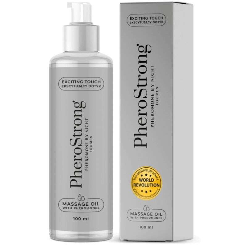 PHEROSTRONG - MASSAGE OIL BY NIGHT FOR MEN 100 ML PHEROSTRONG - MASSAGE OIL BY NIGHT FOR MEN 100 ML
