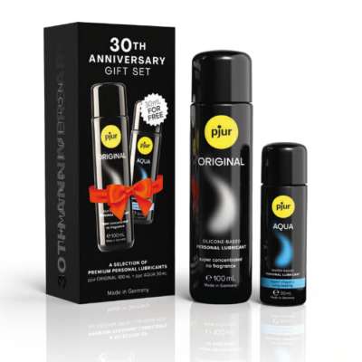 PJUR - SET 30TH ANNIVERSARY PJUR ORIGINAL 100 ML + PJUR AQUA 30 ML AS A GIFT