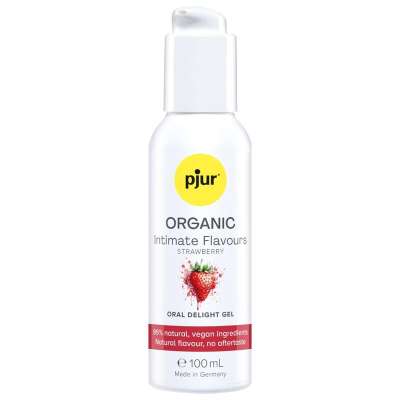 PJUR - Organic intiimi Flavours mansikka oraali Delight geeli 100 ml