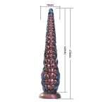 POWER MONSTERS - ABYSSAL TENTACLE TRICOLOR FANTASY SILICONE DILDO 46 CM Ø 7 CM
