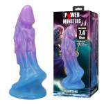 POWER MONSTERS - ATLANTEANS REALISTIC DILDO WITH SUCTION CUP 19 CM Ø 5 CM BLUE & PURPLE
