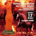 POWER MONSTERS - BLAZEHEART CHARGER FANTASY SILICONE DILDO 18.5 CM Ø 4.5 CM