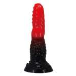 POWER MONSTERS - FIRE DRAGON FANTASY DILDO WITH SUCTION CUP 24.5 CM Ø 5.8 CM RED & BLACK