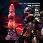 POWER MONSTERS - SAVAGE BEASTLORD TRICOLOR FANTASY SILICONE DILDO 24 CM Ø 5 CM