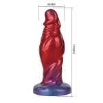 POWER MONSTERS - SHADOW BEHEMOTH BICOLOR INFLATABLE FANTASY SILICONE DILDO 22 CM Ø 5 CM