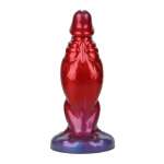 POWER MONSTERS - SHADOW BEHEMOTH BICOLOR INFLATABLE FANTASY SILICONE DILDO 22 CM Ø 5 CM