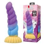 POWER MONSTERS - UNICORN TRICOLOR FANTASY SILICONE DILDO 22 CM Ø 5 CM