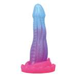 POWER MONSTERS - VOID PYTHON FANTASY DILDO WITH SUCTION CUP 20.5 CM Ø 5.2 CM BLUE, PURPLE & PINK