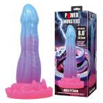 POWER MONSTERS - VOID PYTHON FANTASY DILDO WITH SUCTION CUP 20.5 CM Ø 5.2 CM BLUE, PURPLE & PINK