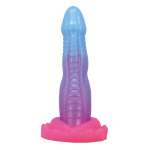 POWER MONSTERS - VOID PYTHON FANTASY DILDO WITH SUCTION CUP 20.5 CM Ø 5.2 CM BLUE, PURPLE & PINK