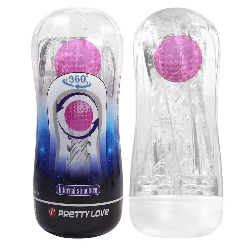 PRETTY LOVE - 360º TEXTURED MASTURBATION CUP CLEAR PRETTY LOVE - 360º TEXTURED MASTURBATION CUP CLEAR