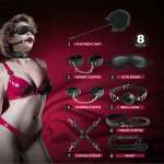 PRETTY LOVE - 8 PIECE BDSM KIT BLACK
