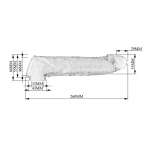 PRETTY LOVE - ADJUSTABLE PENIS EXTENSION SLEEVE 26 CM Ø 4 CM TRANSPARENT