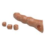 PRETTY LOVE - ADJUSTABLE PENIS EXTENSION SLEEVE 28 CM Ø 4.5 CM BROWN