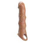 PRETTY LOVE - ADJUSTABLE PENIS EXTENSION SLEEVE 28 CM Ø 4.5 CM BROWN