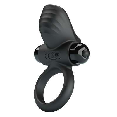 PRETTY LOVE - ADRIEN VIBRATING PENIS RING 10 FUNCTIONS BLACK