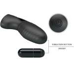 PRETTY LOVE - ALAN SILICONE FINGER VIBRATOR BLACK
