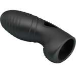 PRETTY LOVE - ALAN SILICONE FINGER VIBRATOR BLACK