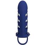PRETTY LOVE - ALTAF VIBRATOR RING WITH SILICONE SHEATH BLUE