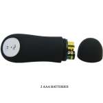 PRETTY LOVE - ANAL PLUG SILICONE EXTRA STIMULATION AND 12 VIBRATION MODES BLACK REMOTE CONTROL