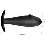 PRETTY LOVE - ANAL PLUG SILICONE PENIS FORM BLACK