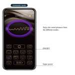 PRETTY LOVE - ANTHONY APP CONTROL ANAL AND PERINEUM VIBRATOR BLACK