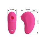 PRETTY LOVE - ARILA RECHARGEABLE CLITORAL SUCTION STIMULATOR WITH VIBRATION PINK