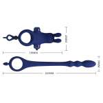 PRETTY LOVE - AYAD RABBIT VIBRATOR RING WITH PLUG BLUE