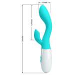 PRETTY LOVE - BRIGHTY G-SPOT VIBRATOR AQUA GREEN