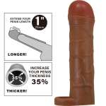 PRETTY LOVE - BUNION PENIS SLEEVE WITH 2.5 CM EXTENSION MULATTO