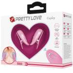 PRETTY LOVE - CAILEY NIPPLE CLAMPS 10 VIBRATIONS REMOTE CONTROL PINK
