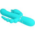 PRETTY LOVE - CAMMY 4 IN 1 MULTIFUNCTION TRIPPLE RABBIT VIBRATOR BLUE