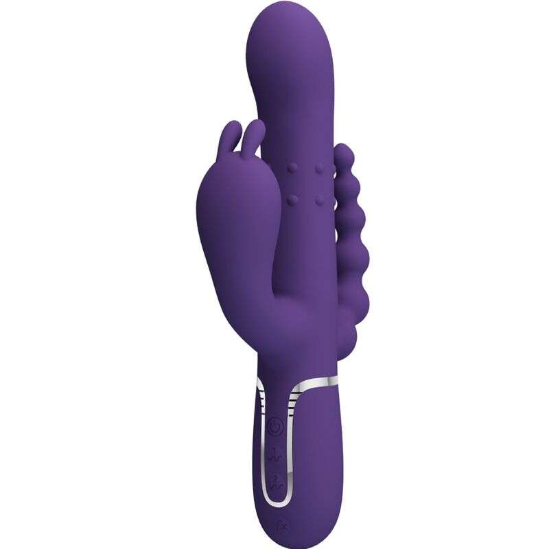 PRETTY LOVE - CAMMY TRIPLE VIBRATOR MULTIFUNCTION 4 IN 1 PURPLE PRETTY LOVE - CAMMY TRIPLE VIBRATOR MULTIFUNCTION 4 IN 1 PURPLE