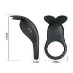 PRETTY LOVE - CARLTON PENIS RING WITH CLITORAL STIMULATOR