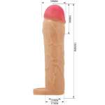 PRETTY LOVE - CHANE PENIS EXTENDER COVER FLESH
