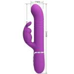 PRETTY LOVE - COALE 4 IN 1 MULTIFUNCTION RABBIT VIBRATOR PURPLE