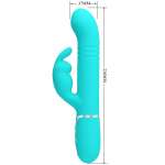 PRETTY LOVE - COALE RABBIT VIBRATOR PEARLS AQUA GREEN