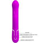 PRETTY LOVE - COALE RABBIT VIBRATOR PEARLS VIOLET