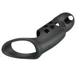 PRETTY LOVE - CRAIG RECHARGEABLE VIBRATING PENIS RING BLACK