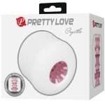 PRETTY LOVE - CRYSTLE MALE MASTURBATOR WHITE