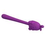 PRETTY LOVE - CUTE BUNNY FLIRTING STICK FLEXIBLE VIBRATOR USB RECHARGEABLE PURPLE