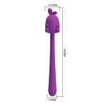 PRETTY LOVE - CUTE BUNNY FLIRTING STICK FLEXIBLE VIBRATOR USB RECHARGEABLE PURPLE
