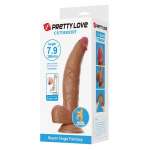 PRETTY LOVE - CUTHBERT REALISTIC FLEXIBLE DILDO 20 CM Ø 5 CM TPE BROWN
