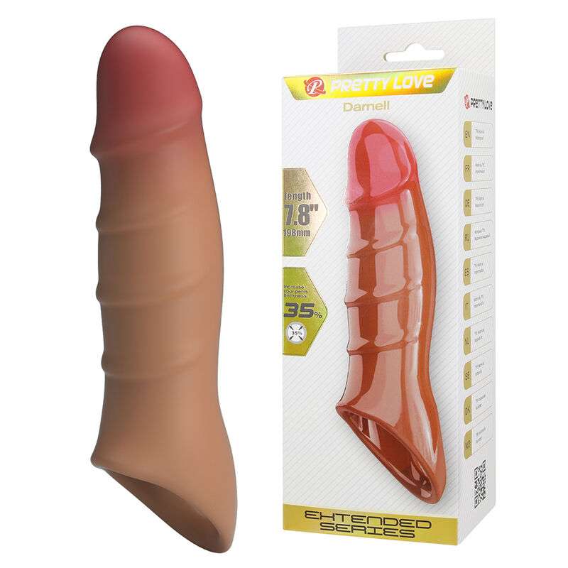 PRETTY LOVE - DAMIEN REALISTIC EXTENDER COVER PRETTY LOVE - DAMIEN REALISTIC EXTENDER COVER